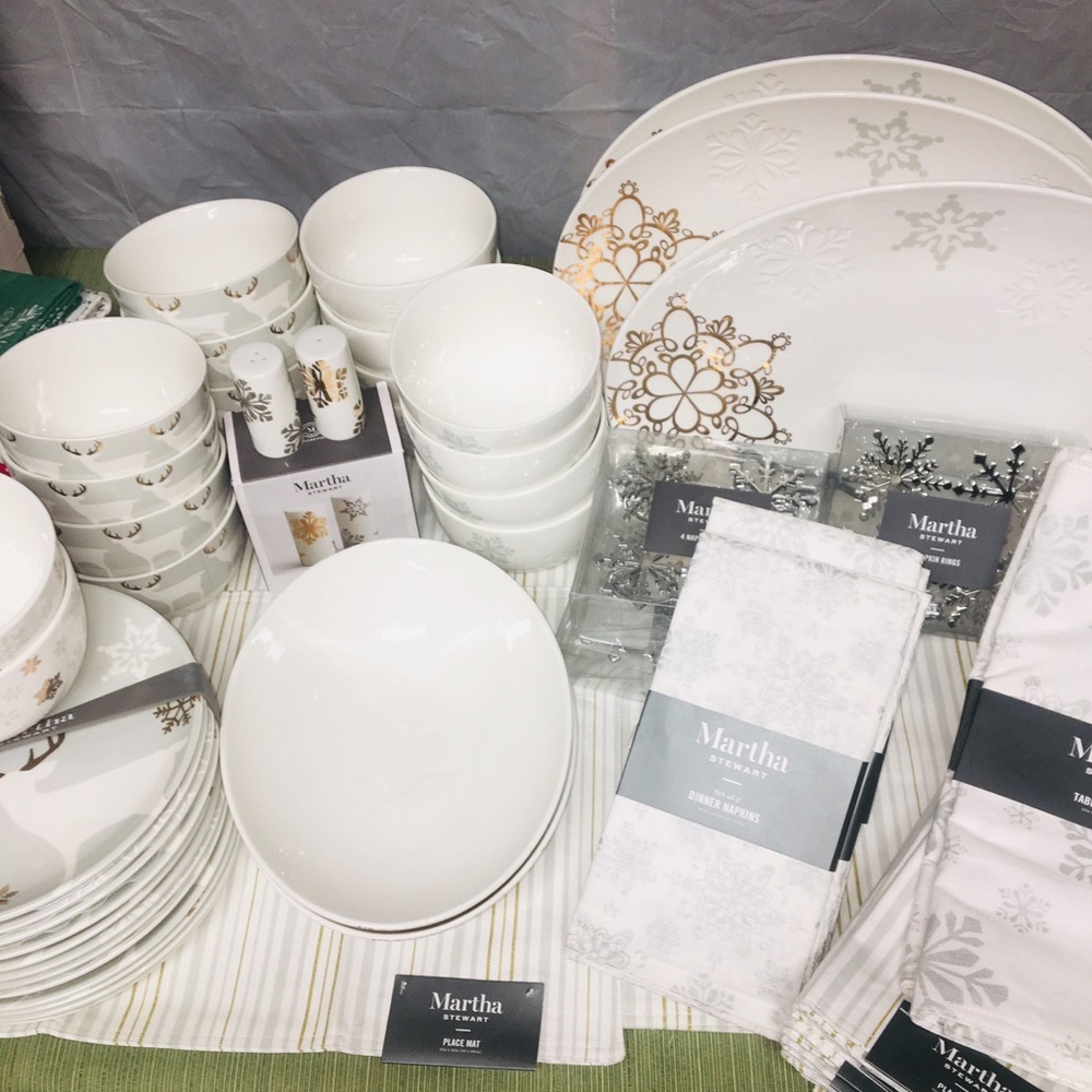 Martha Stewart Stag/Snowflake holiday collection